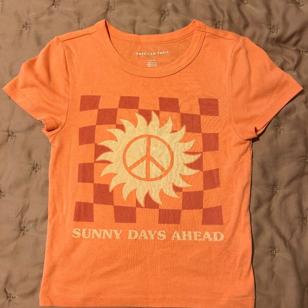 American Eagle Graphic Baby Tee